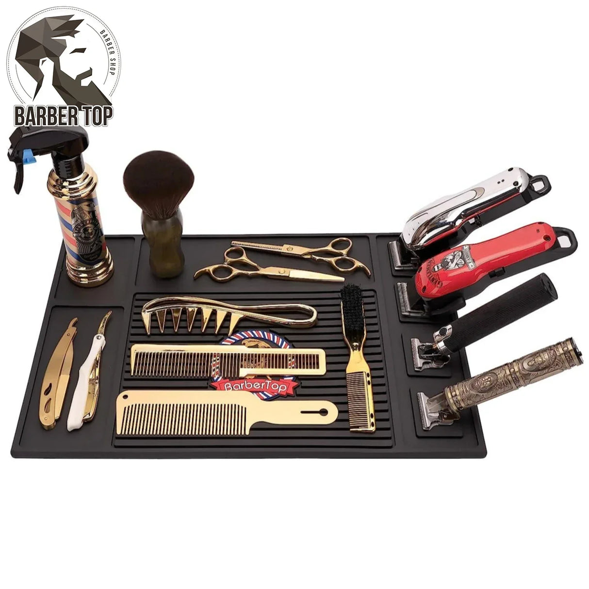 BARBERTOP Tools Organizer Mat Electric Clippers Display Mat