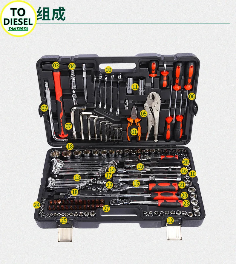 150PCS Car Repair Tool Set CRIN Injector Disassemble