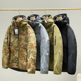 Thickened Men's Down Jackets Hooded Windproof Outdoor Warmth