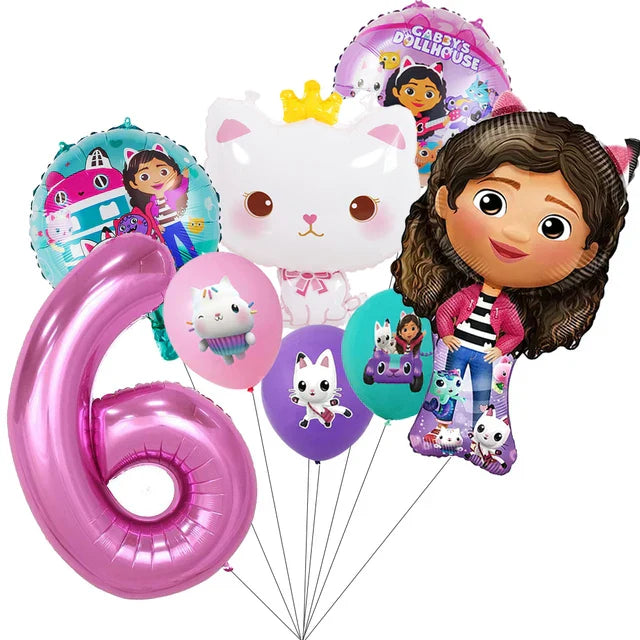 Gabby Dollhouse Cats Birthday Party Decoration Disposable Tableware