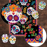 Mexican Day of The Dead Linen Table Runners