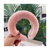 Real Rex Rabbit Hair Headband Fur Hairpin Korean