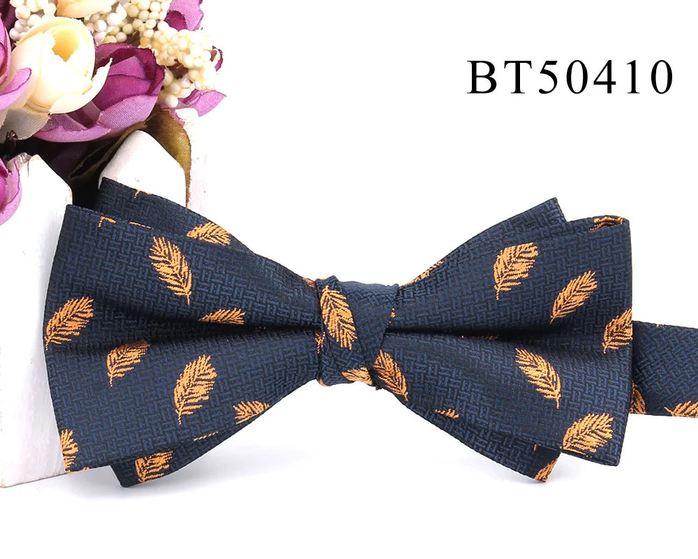 New Suits Bowtie For Groom Fashion Striped Bow