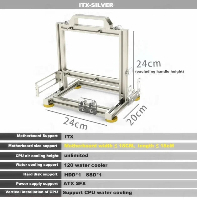 Open PC Gamer Cabinets,DIY ITX MATX ATX Case