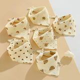 Baby Bibs Muslin Cotton Stuff Newborn Snap Button
