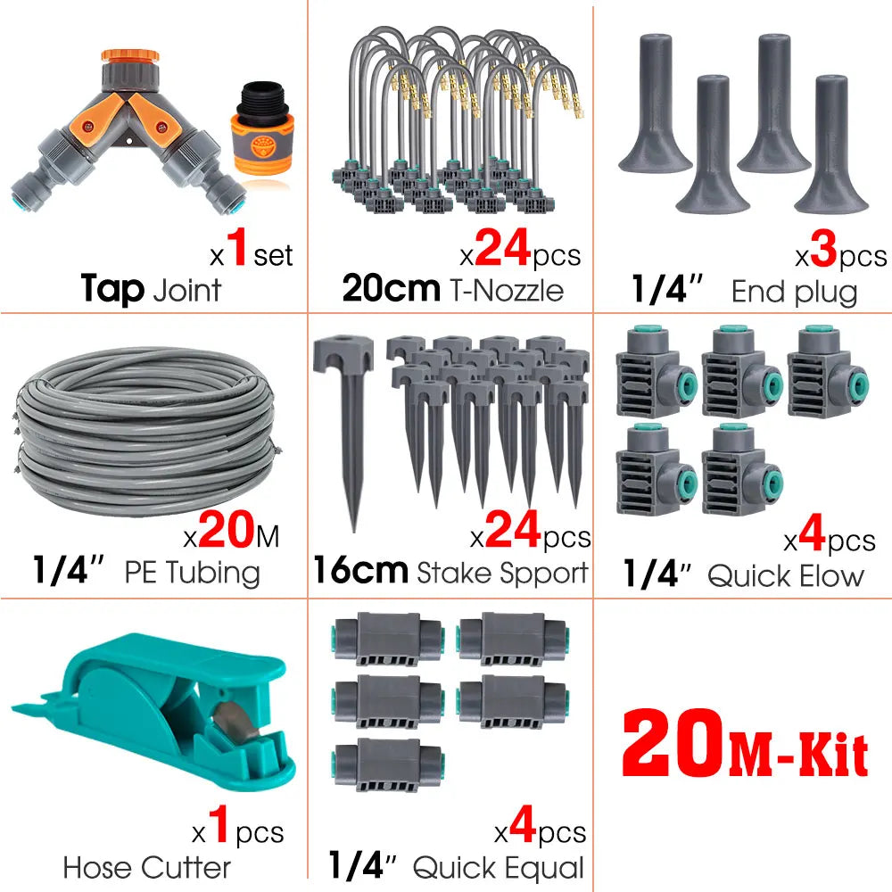 30-5M 360° Brass Spray Nozzle Watering Kit