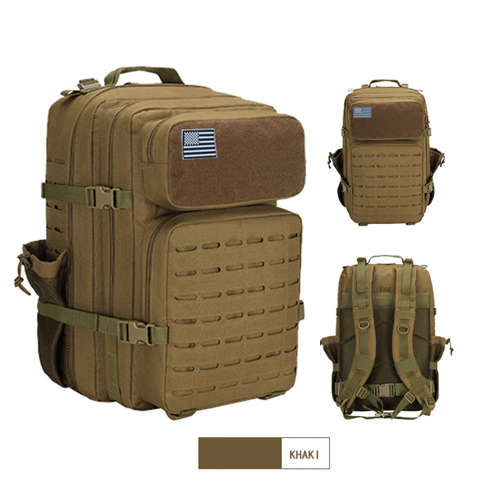 45L Military Tactical Backpack, Large Capacity Outdoor Rucksack