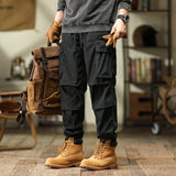 2023 Autumn Winter Cargo Pants Men Retro Loose