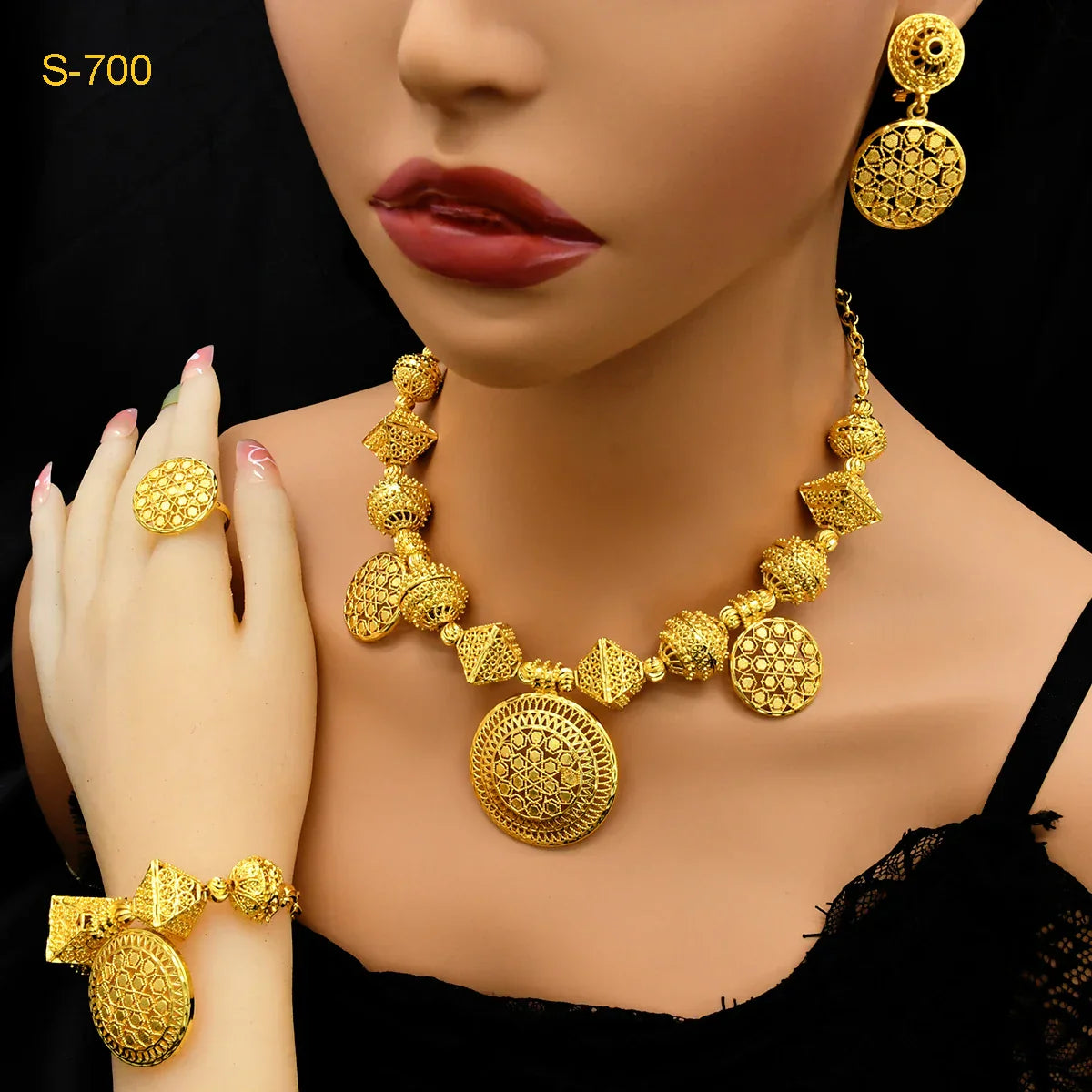 ANIID Africa Luxury Round Ball Jewelry Sets For