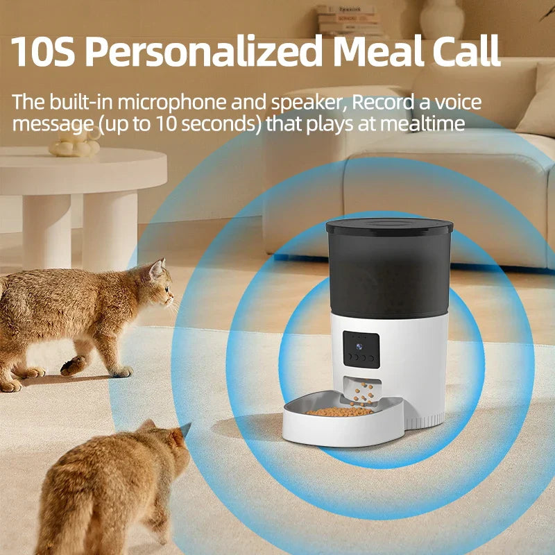 ROJECO Automatic Cat Feeder With Camera Video Cat