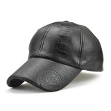 Leather Baseball Cap Men Fashion Sports Caps Army