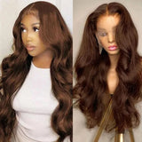 13x4 13x6 Brown Body Wave Lace Front Human