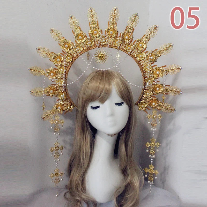 Baroque Headband DIY Material Gothic Lolita Crown Headband