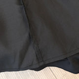 Plus-size women's black commuter skirt professional professional double