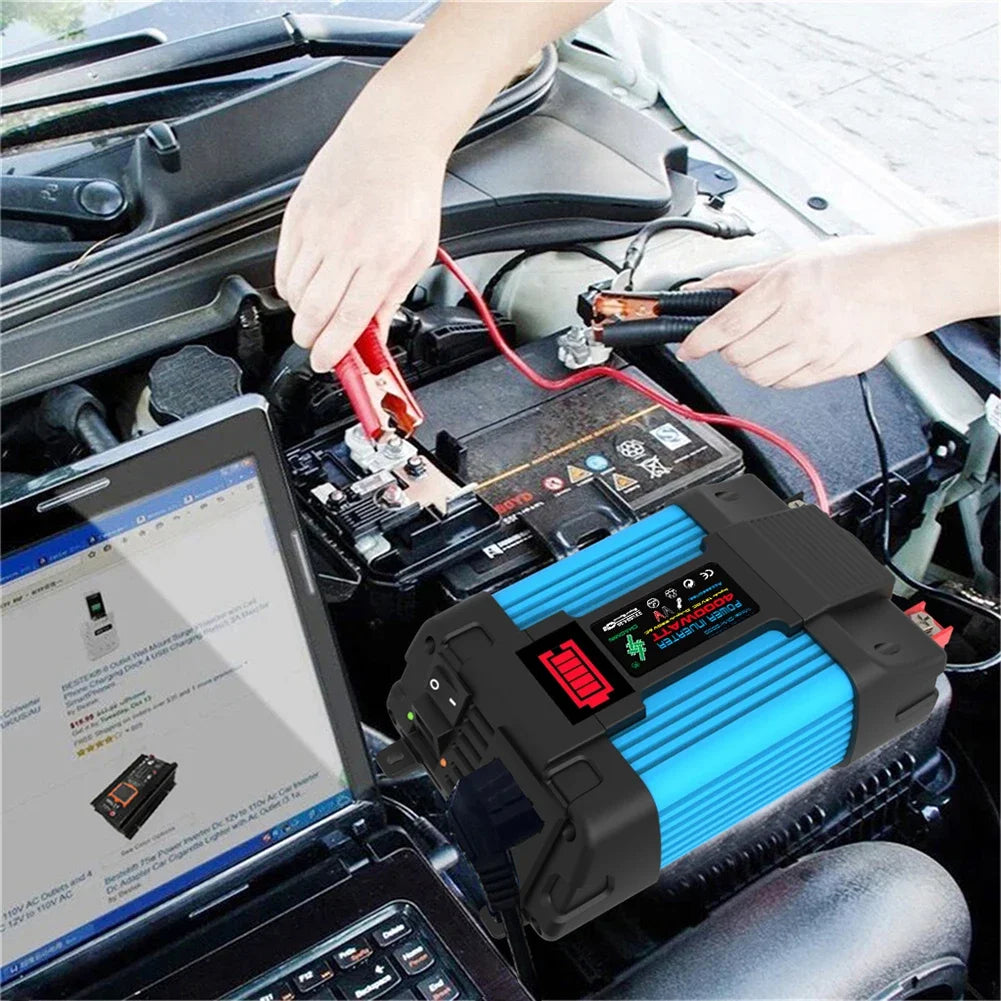 Car Power Inverter Battery Capacity Display Car Inverter
