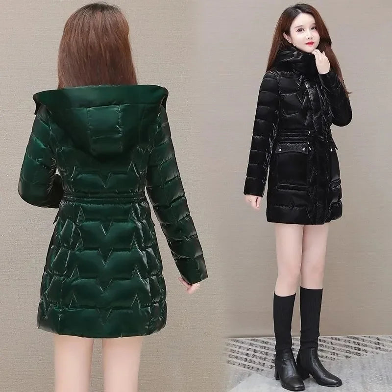 New Down Cotton Coat Women 2023 Korean Cotton