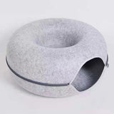 Donut Cat Bed Hiding House Indoor Tunnel Toys