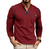 New Spring Polo T Shirt for Men Long