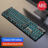 Three-piece Set Punk Gaming Keyboard and Mouse Earphone