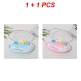 1/2PCS 6-piece Electric Nail Polisher Baby Blue Powder