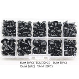 6-12mm Black Safety Screw Eyes for Doll's Crafts