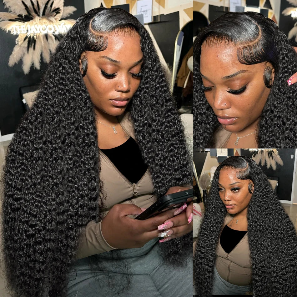 Curly 30 inch Lace Front Human Hair Wig