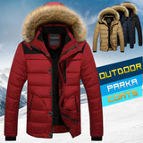 Winter New Men Warm Cotton Jacket Coats Fur