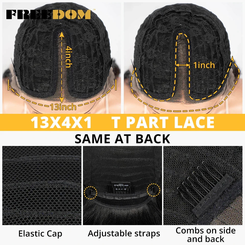 FREEDOM Synthetic Lace Front Wig 30 Inch Long