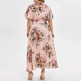 Summer New Sexy V-Neck Women's Beach Dress Plus
