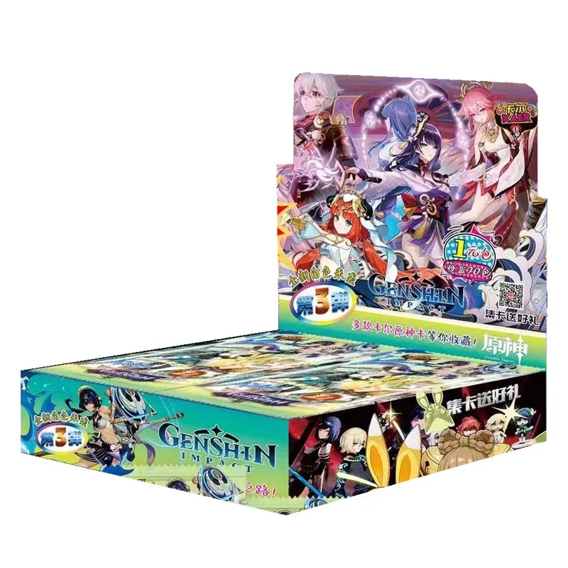 Genshin Impact Cards Anime TCG Game Collection Pack