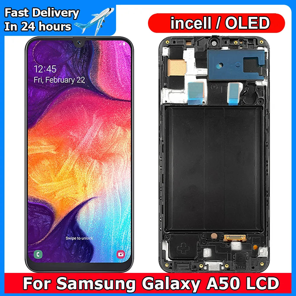 6.4"Super AMOLED For Samsung Galaxy A50 LCD Display