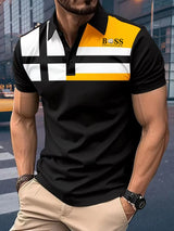 New spring and autumn men's long sleeve polo