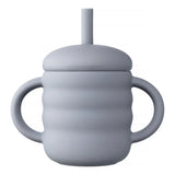 Baby Silicone Cup Portable Drinking Straw Cup Children