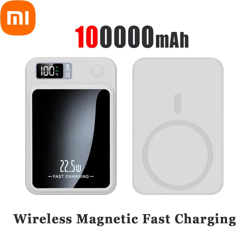 Xiaomi 100000mAh Wireless Magnetic Power Bank Magsafe50000mAh Wireless