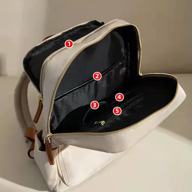Women Carryon Backpack Elegant Waterproof Antitheft Travel Bag