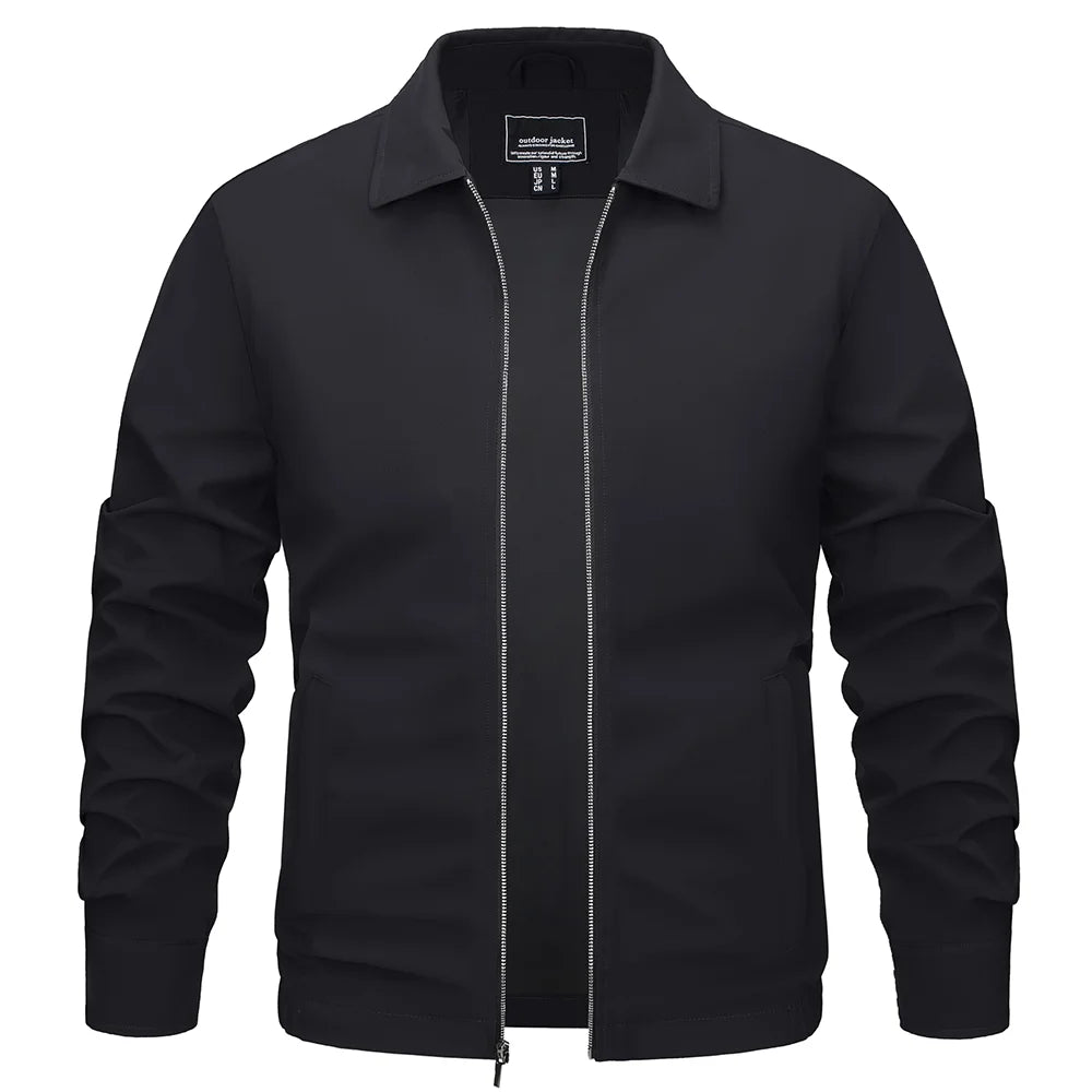 TACVASEN Lightweight Work Jackets Mens Classic Tunic Style