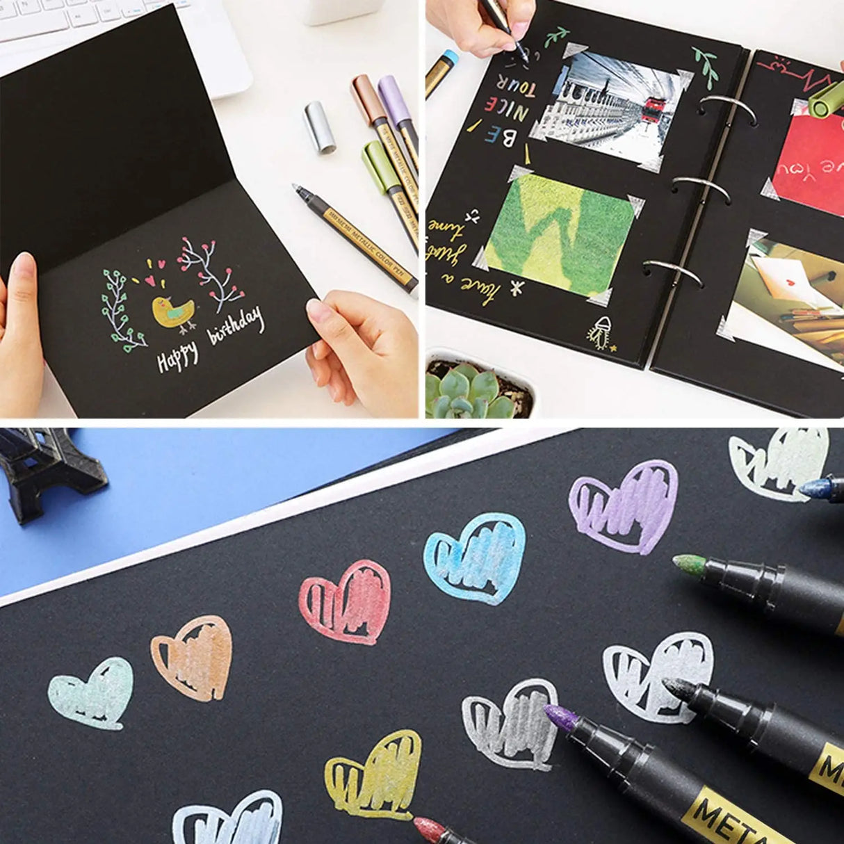 10/20 Color Metallic Paint Marker Pen Permanent Writing