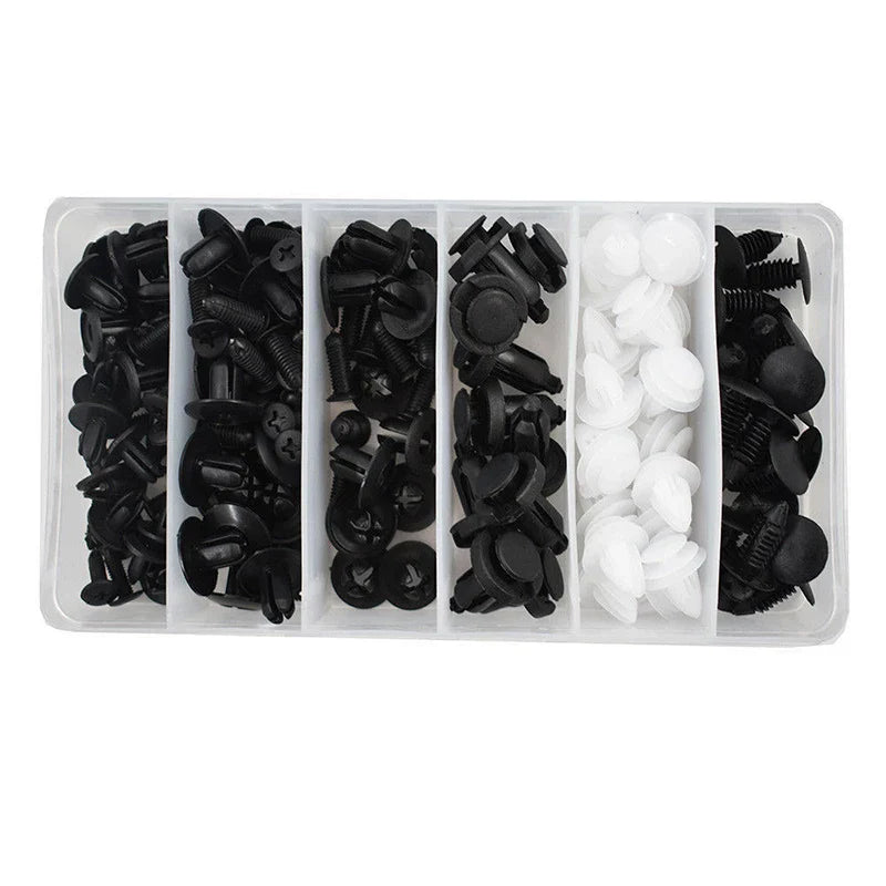 100Pcs Car Plastic Clips Fastener Screws Body Push