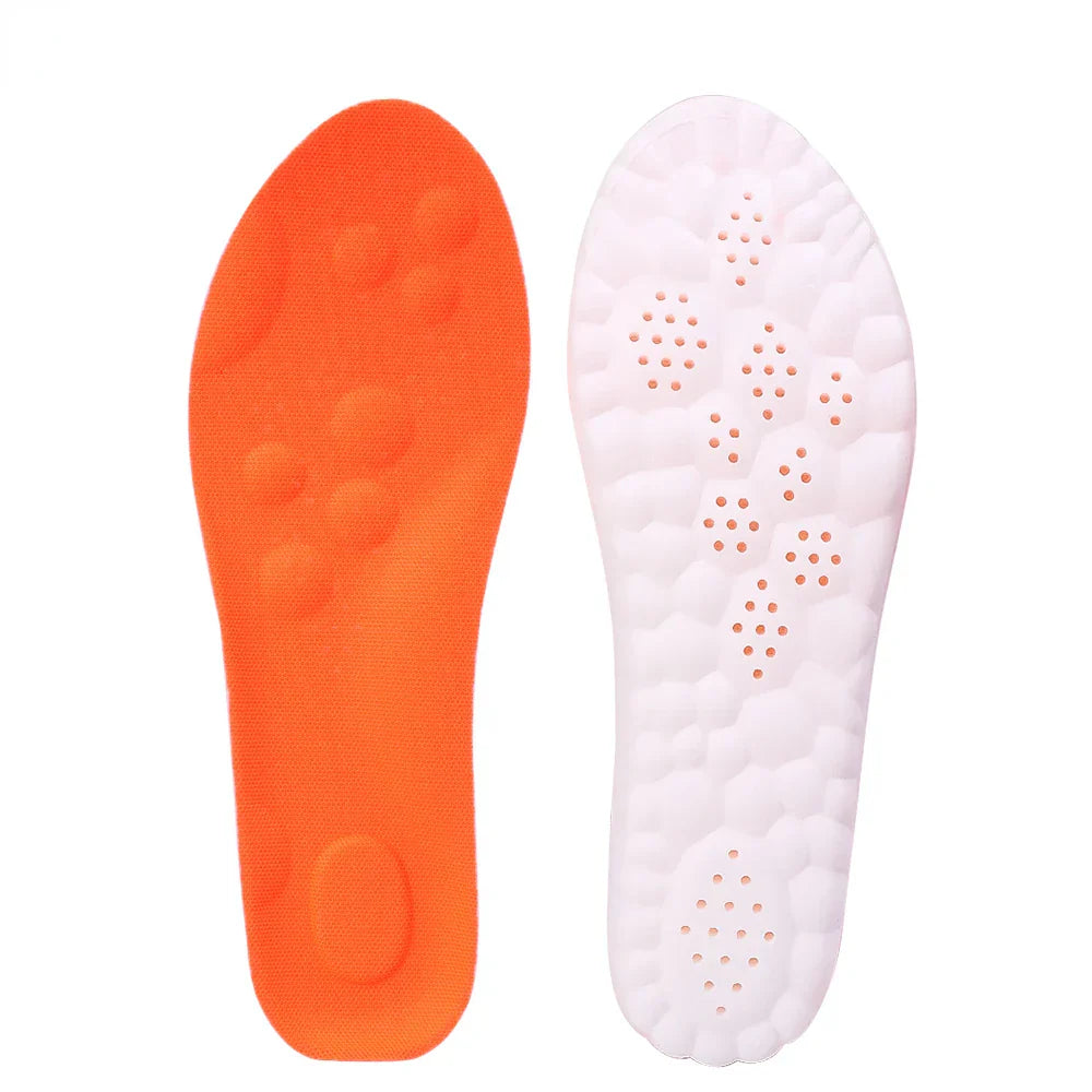 4D Orthopedic Sport Insoles Soft Breathable High-elasticity Shock