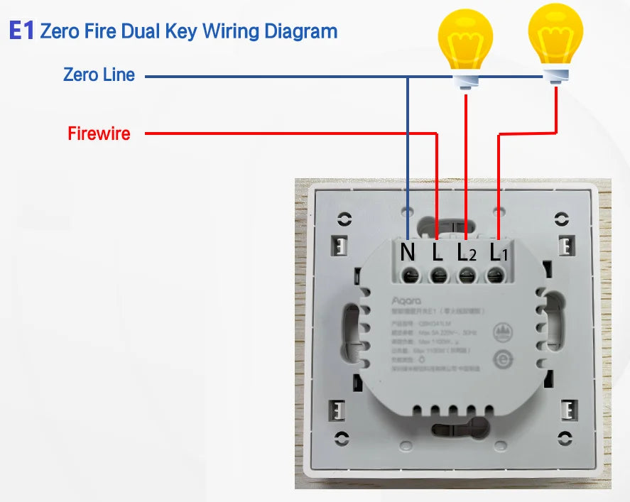 Aqara E1 Wall Switch With Neutral NO Neutral