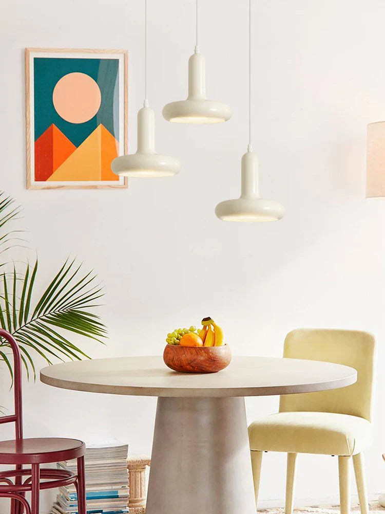 Scandinavian Macaron Small Pendant Lamp Modern Cream Style