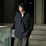 Autumn Japanese Streetwear Cityboy Solid Cotton Shirts Men