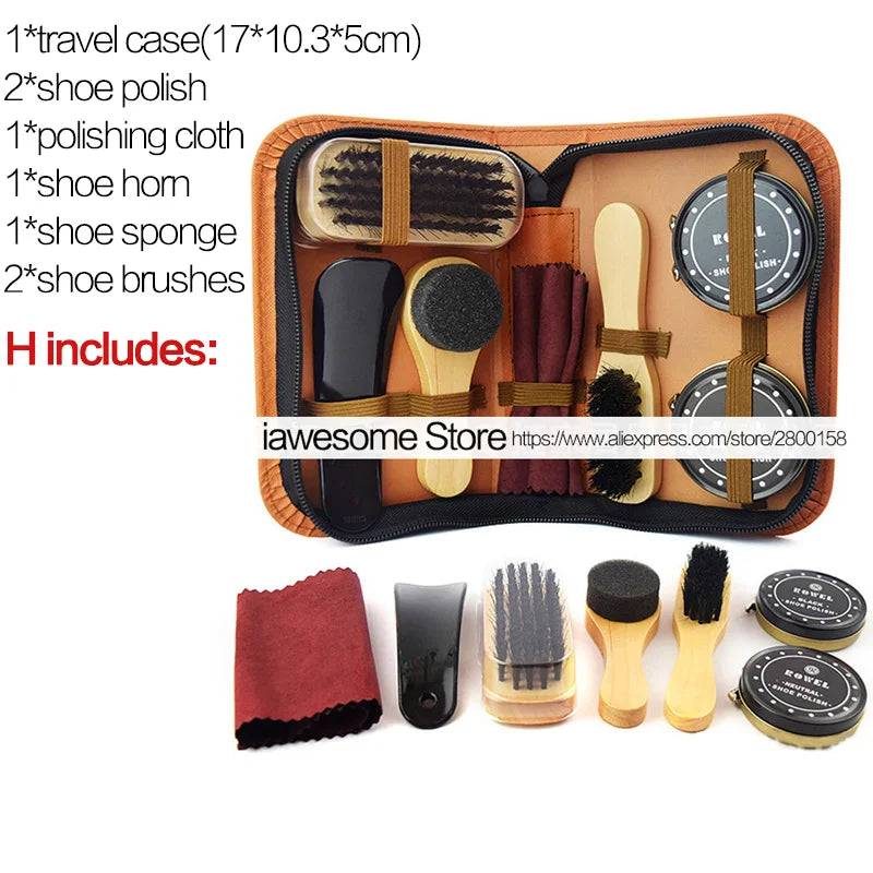 Professional Shoes Care Kit Portable For Boots Sneakers