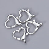 10pcs Heart Lobster Clasp Hook Clip Buckle Spring