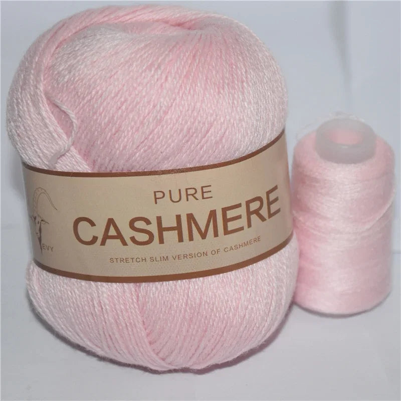 Pure Natural Mongolian Cashmere Yarn Crochet Lana para