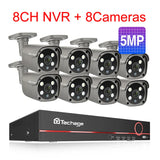 Techage 8CH 5MP 8MP Security Camera System 4K