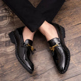 Men tassel loafers Mens loafers leather Man shoes