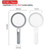 5X 6X 11X 12X Rechargeable Handheld Magnifier 3