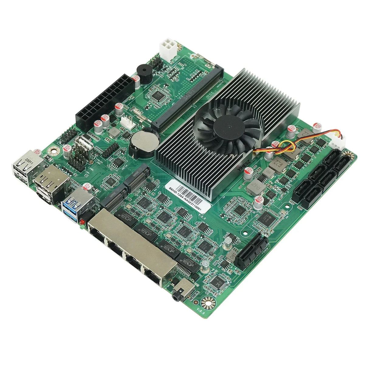 N100 NAS DDR5 Motherboard 6* SATA3.0 4X Intel