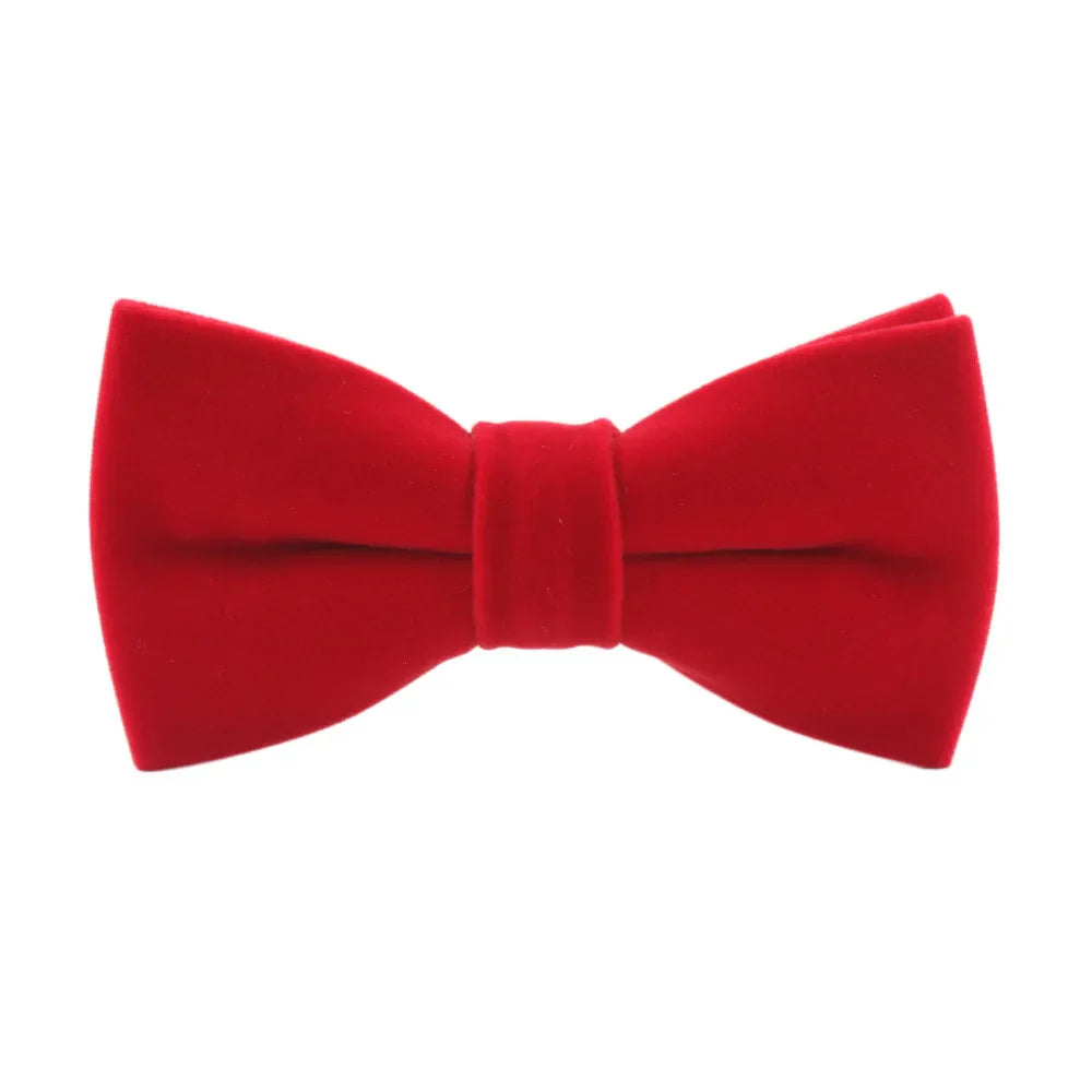 Navy Blue Black Velvet Bowties For Man Bowtie